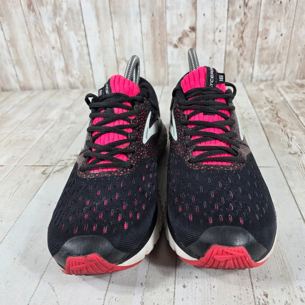 Brooks Glycerin 16 Womens Running Shoes Black Pink 1202781B070 Size 8